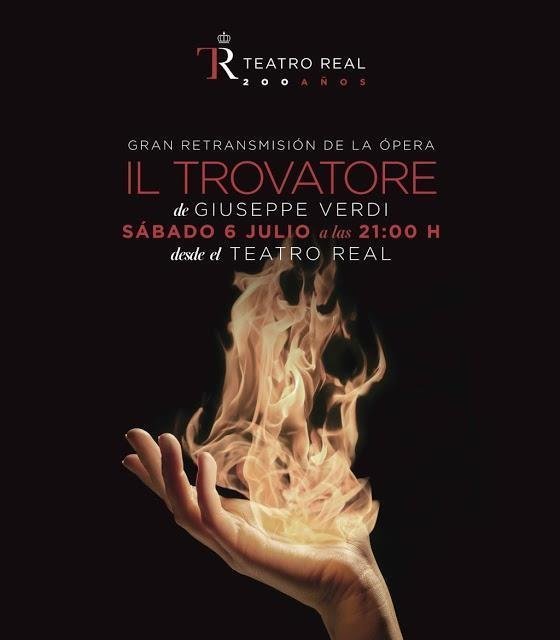 Cartel ópera Il Trovatore
