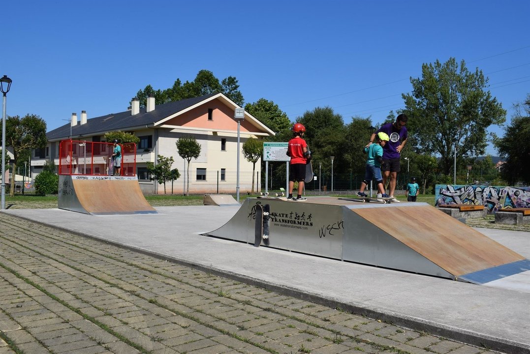 Puesta en servicio dle nuevo skatepark de Renedo