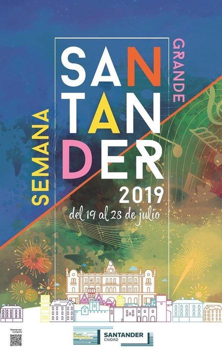 Cartel Semana Grande de Santander 2019