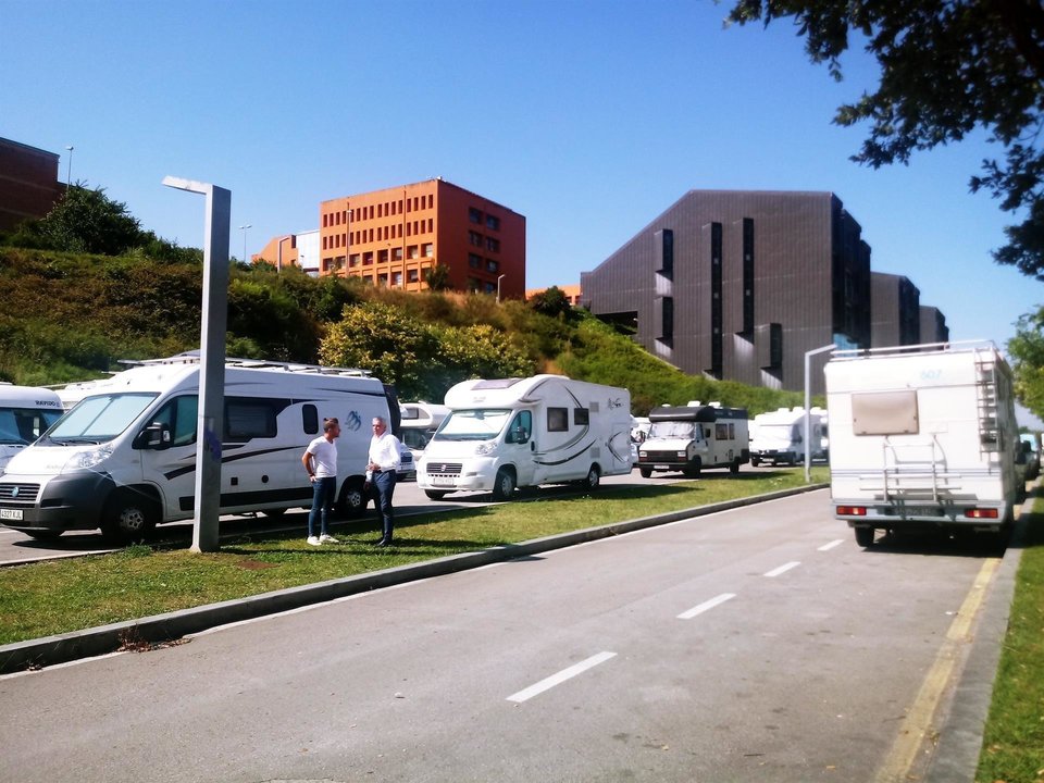 Área de autocaravanas en Santander