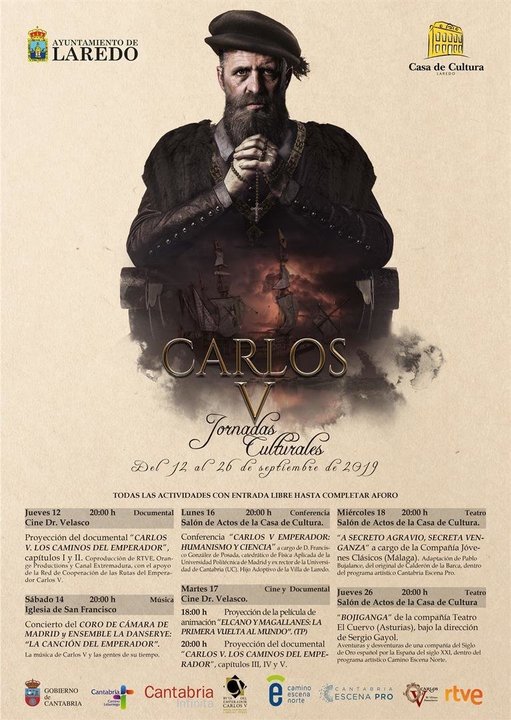Cartel de las Jornadas culturales de Carlos V