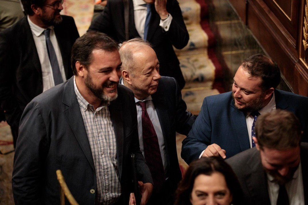 El diputado de Cs por Cantabria Rubén Gómez en el Congreso