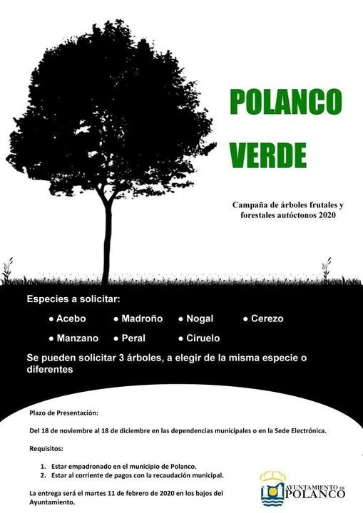 Cartel de la campaña 'Polanco verde'