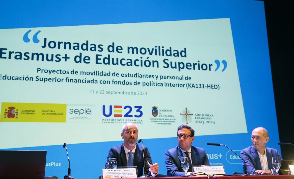 El consejero de Educación, FP y Universidades, Sergio Silva, inaugura las jornadas de Movilidad Erasmus+ de Educación Superior. 
21 SEP 23
